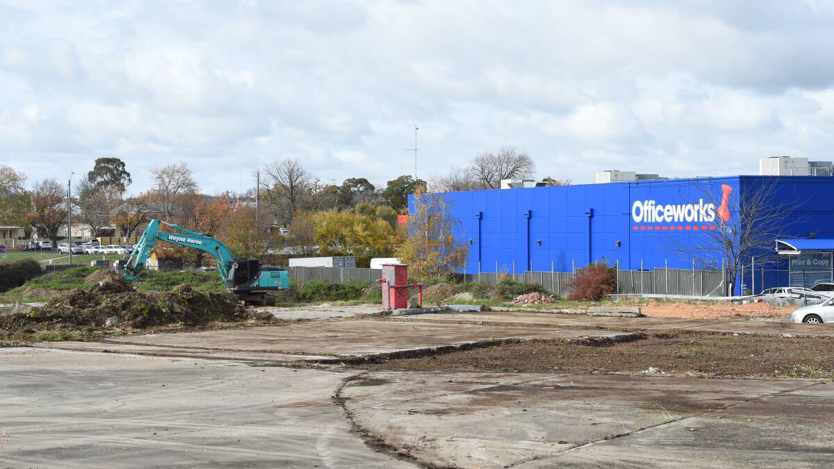 Big dig: Construction has begun on an off-street parking lot for 300 cars along Creswick Road. Picture: Kate Healy