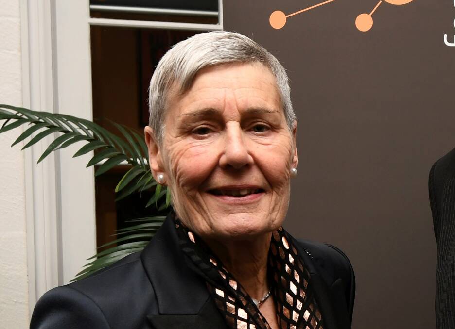 City leader: Janet Dore at a Committee for Ballarat round table dinner in February. She stepped down as the organisation's chair in early August. Picture: Lachlan Bence
