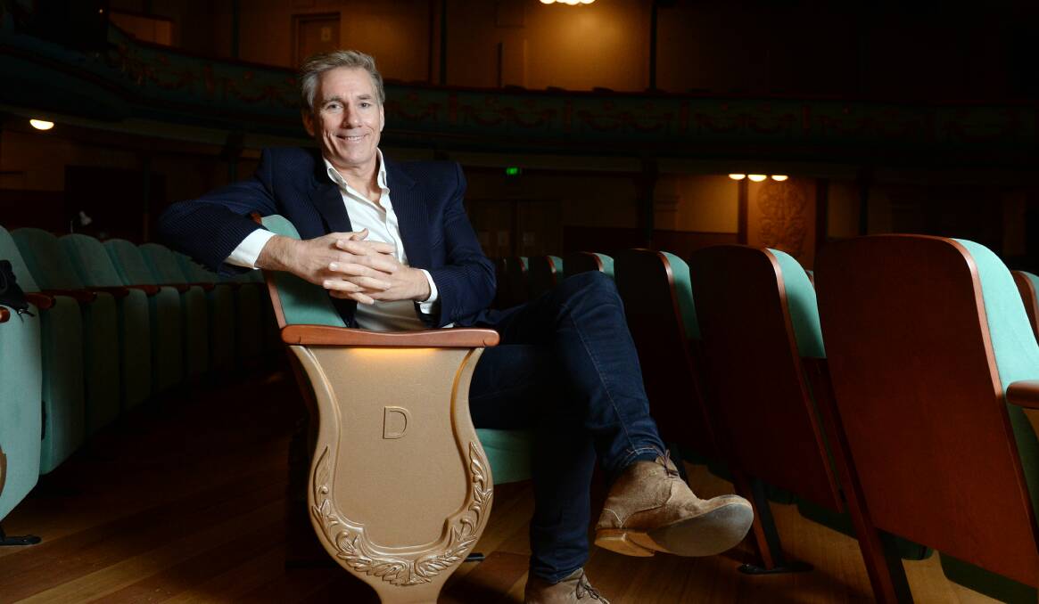 Ballarat-born opera and music theatre star David Hobson, photographed in Her Majesty's Theatre last year. Picture: Kate Healy