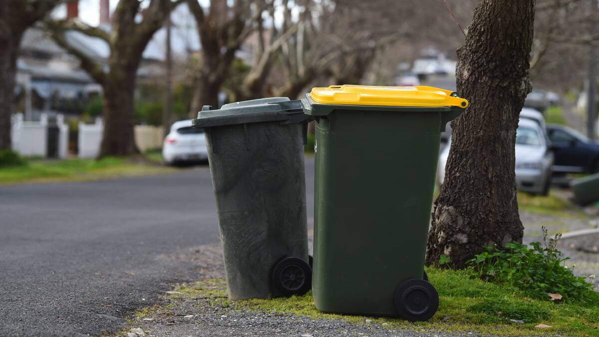 Big change: Around 1.5 tonnes of glass was collected on the first day of Ballarat's recycling scheme. Picture: Kate Healy