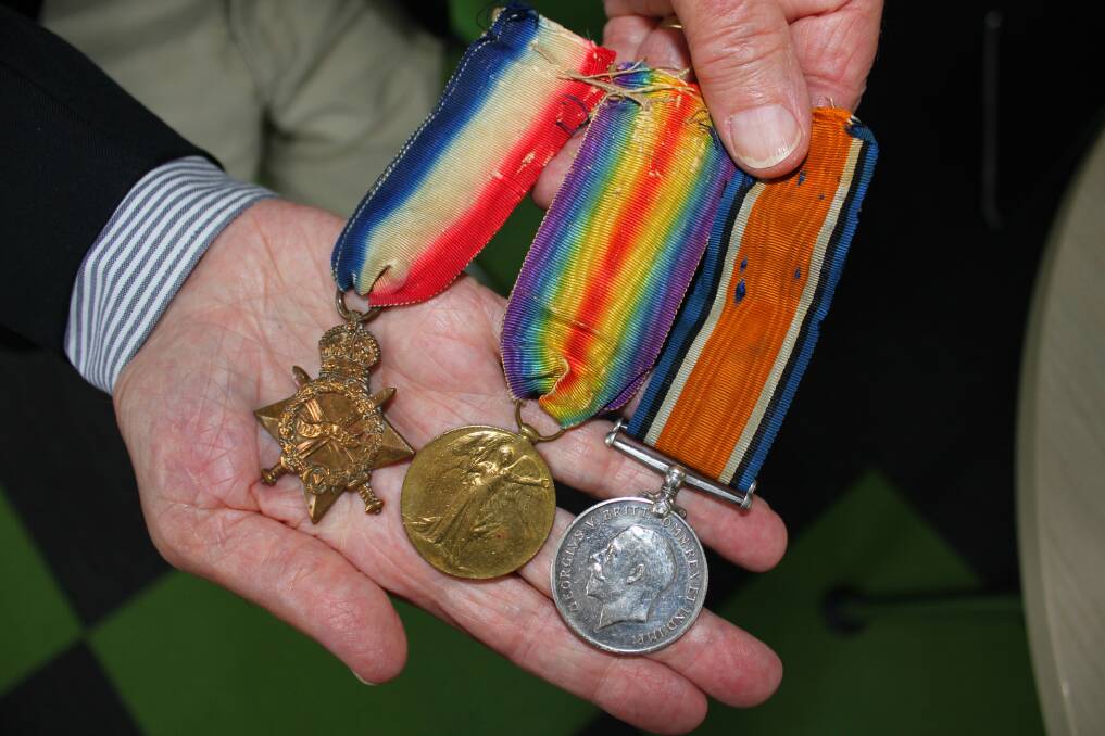 Tokens: Leopold Newland's naval medals which he won in World War I for his work in the Zebrugge Raid.