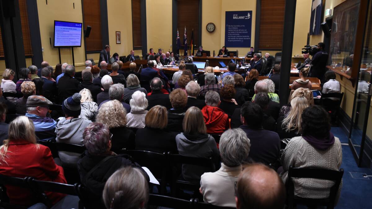 No more long, cold nights: Packed council chambers in Ballarat could be a thing of the past if livestreaming is approved. Picture: Kate Healy