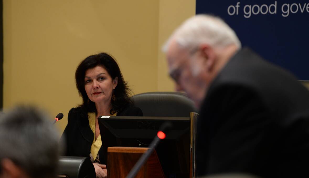Mayor Samantha McIntosh, pictured at a council meeting in May 2018. Picture: Kate Healy