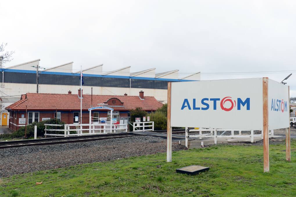 Wait and see: The Alstom manufacturing facility in Ballarat, where more than 75 employees construct metropolitan trains. Picture: Kate Healy