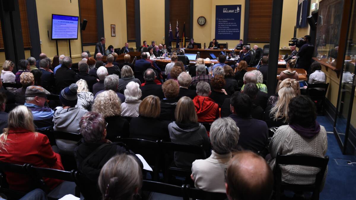 Ballarat Town Hall can continue to be packed to the brim on big nights, with no changes to question time or public submissions to go ahead. Picture: Kate Healy