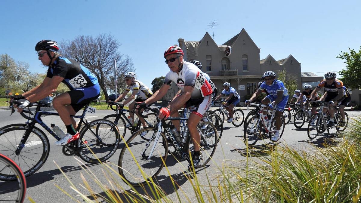 Need for speed: The Masters National Road Championships when they rolled in Ballarat in 2014. Picture: Lachlan Bence