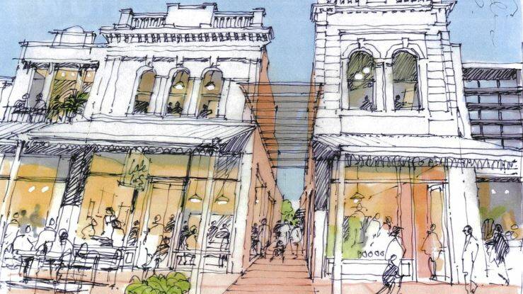 One visionary drawing for Bridge Mall. Source: City of Ballarat