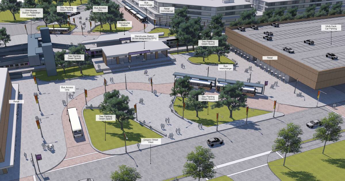 Plan for public plaza outside Wendouree Station and more retail space