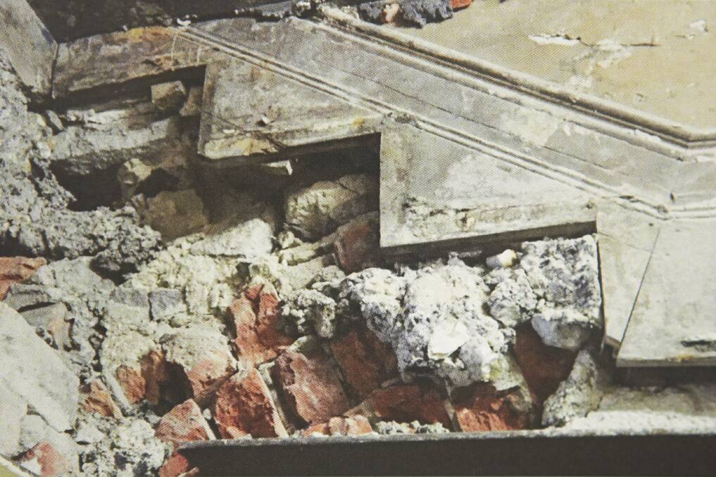 Degradation masonry and plaster due to moisture. Picture: City of Ballarat