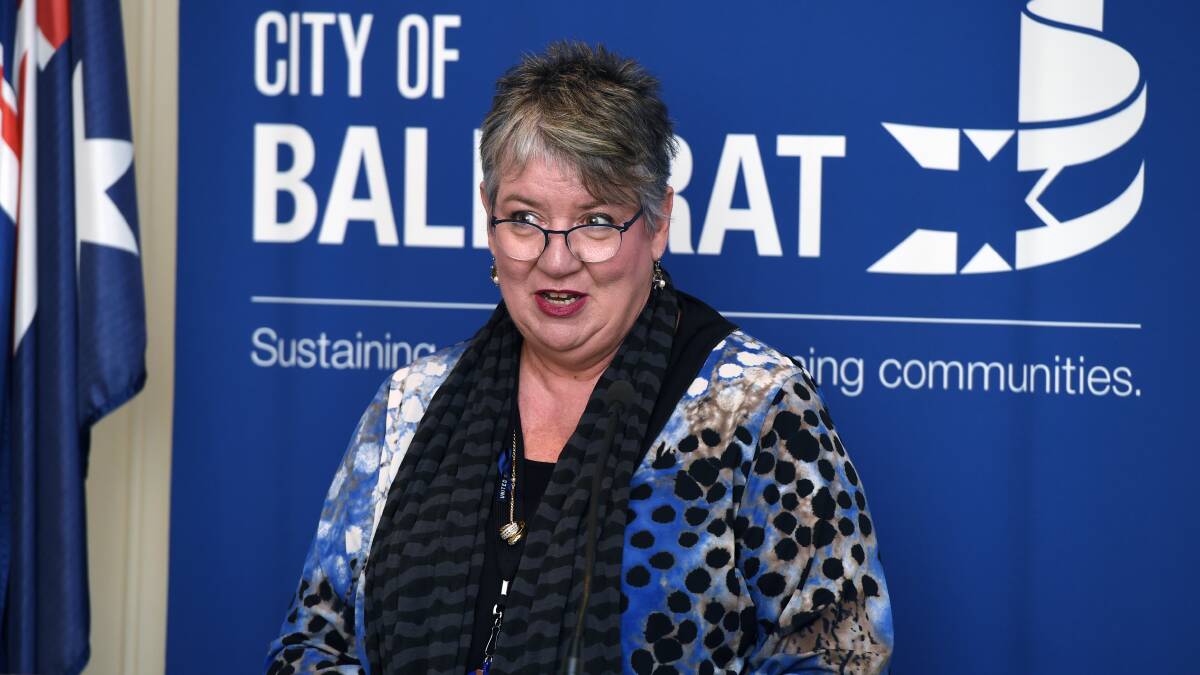 City of Ballarat's chief executive officer Justine Linley. Picture: Kate Healy