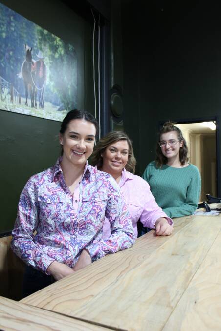 New space: Leah Purtell, store manager Kelly Murfitt and RB Sellar's Abi Flatters. Picture: Ashleigh McMillan