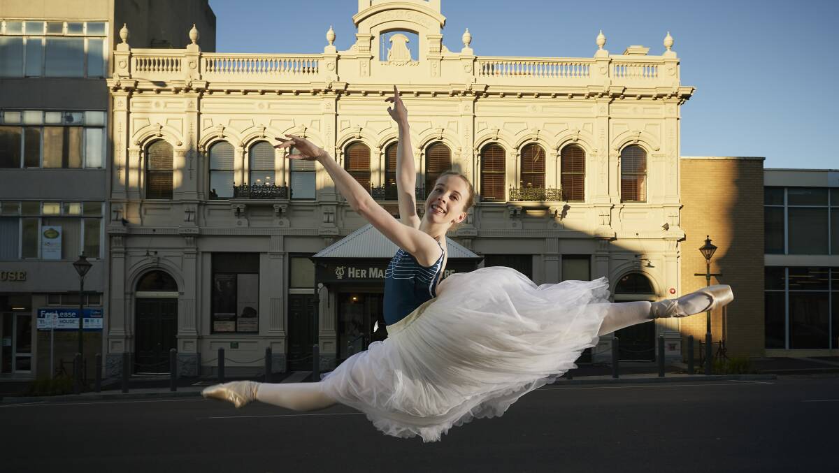 Ballet Dancer Alexandra Moore at Her Majesty's Theatre, Ballarat. Picture: Luka Kauzlaric