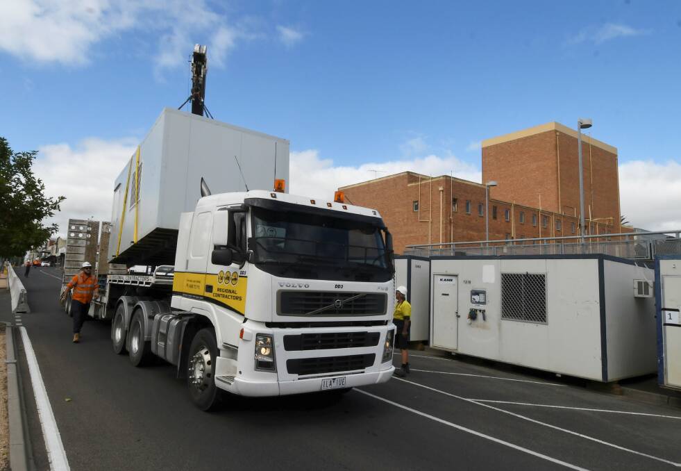 Truck time: The construction of the GovHub starts on Wednesday. Picture: Lachlan Bence