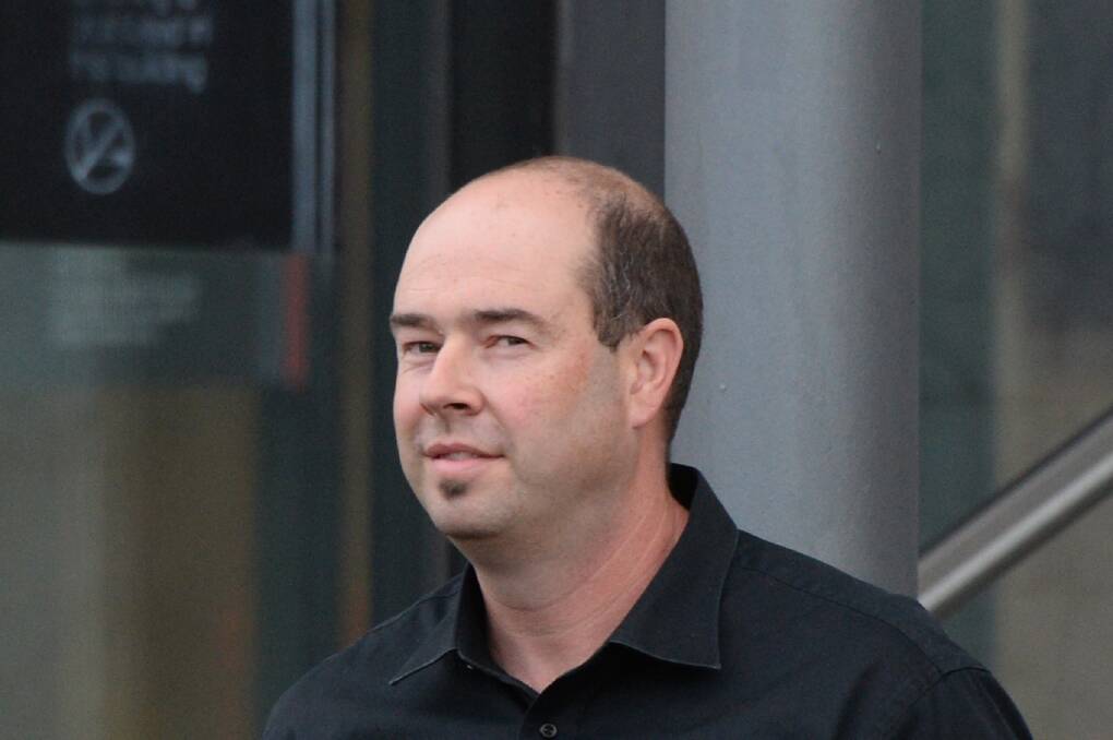 Lukas Carey leaving Ballarat Magistrates Court in 2017. 