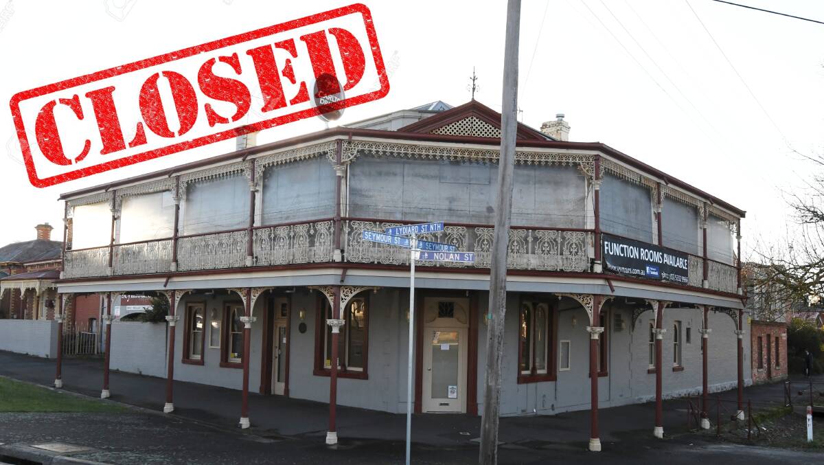 Seymours on Lydiard closed suddenly on Tuesday. Picture: Lachlan Bence