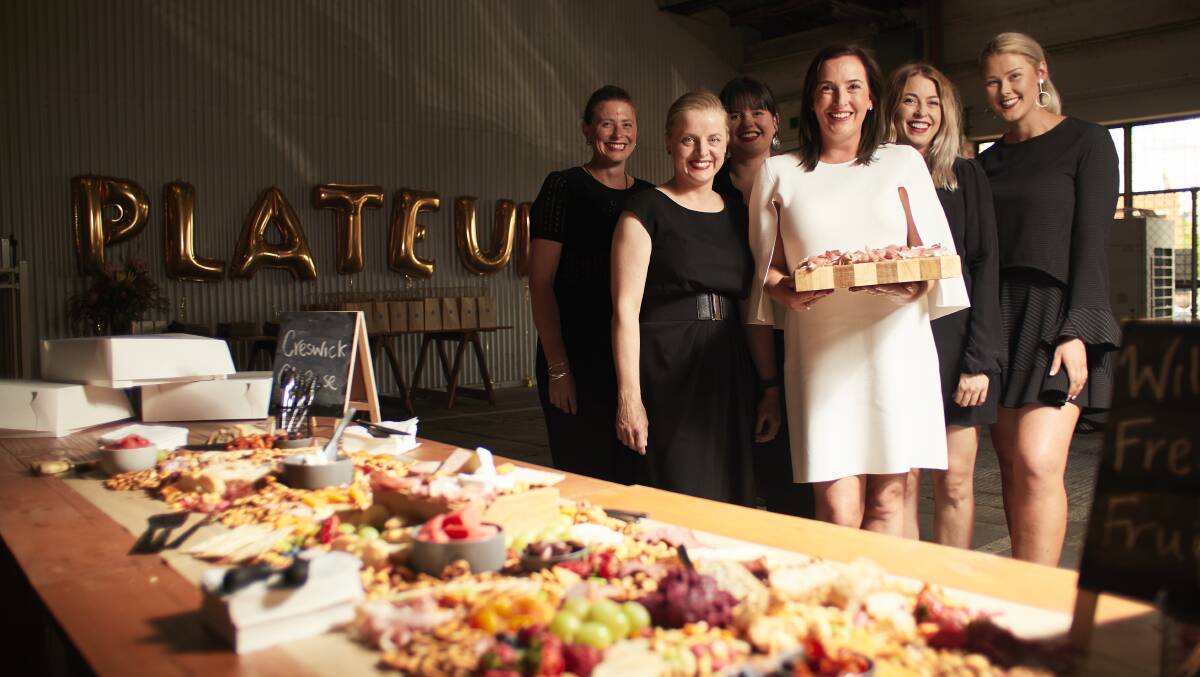 Food for thought: Liv Costa, Kesh Manton, Kate Pierce, Kate Davis, Eliza Steele and Bonnie White at the 'Plate Up' launch event in November. 