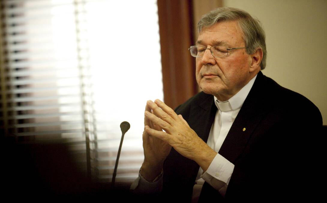 DESIGNER EVIDENCE: Cardinal George Pell has been accused of designing his evidence to deflect blame onto other senior figures in church.  
