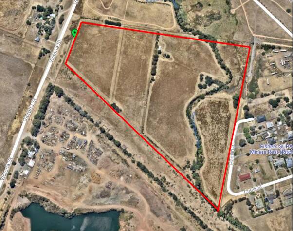PROPOSAL: An outline of where the proposed new development in Miners Rest would take shape.