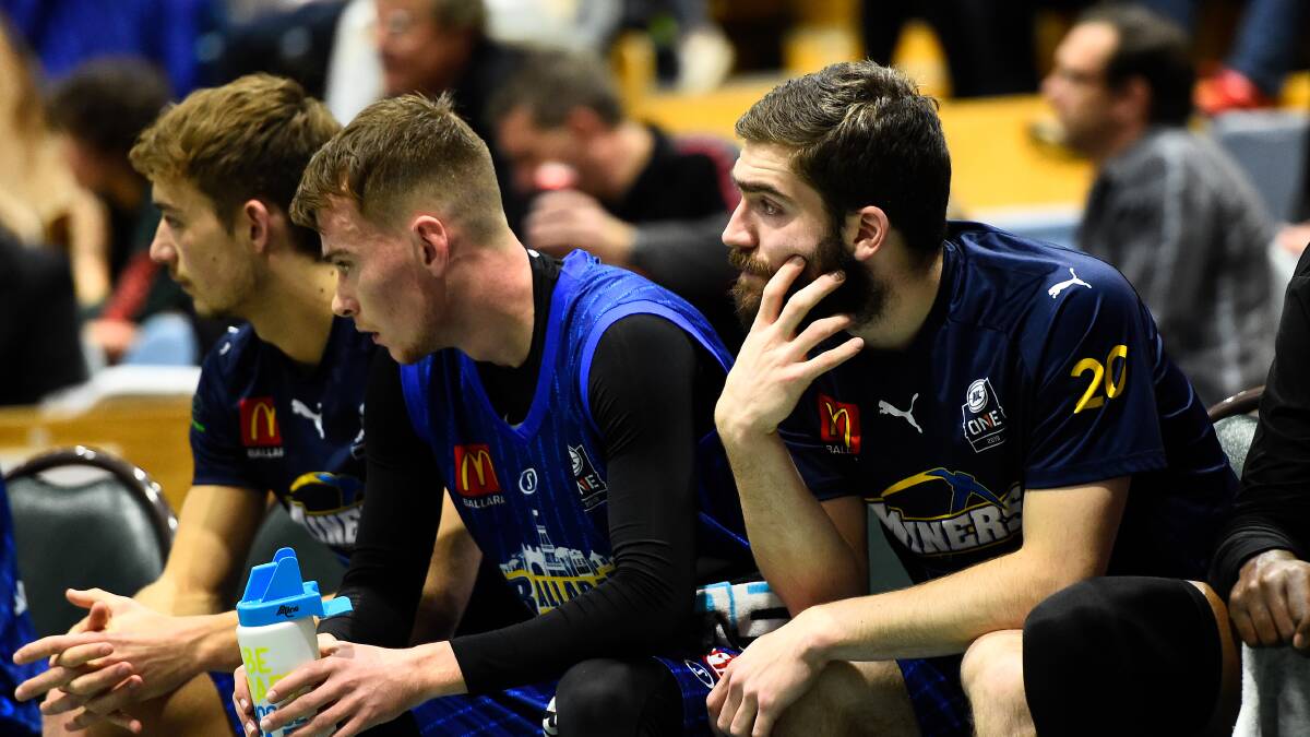 OPPORTUNITIES: Young players Zach Dunmore, Tristan Fisher and Blake Allison could all expect more minutes over the Miners final three games. Picture: Adam Trafford.