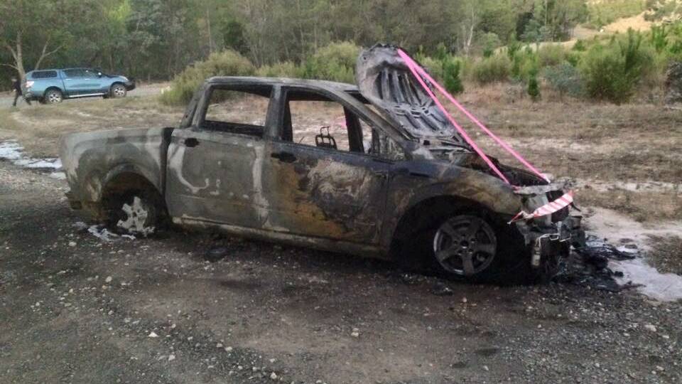 DESTROYED: Another car has been senselessly destroyed in a shocking trend of deliberate vehicle fires.