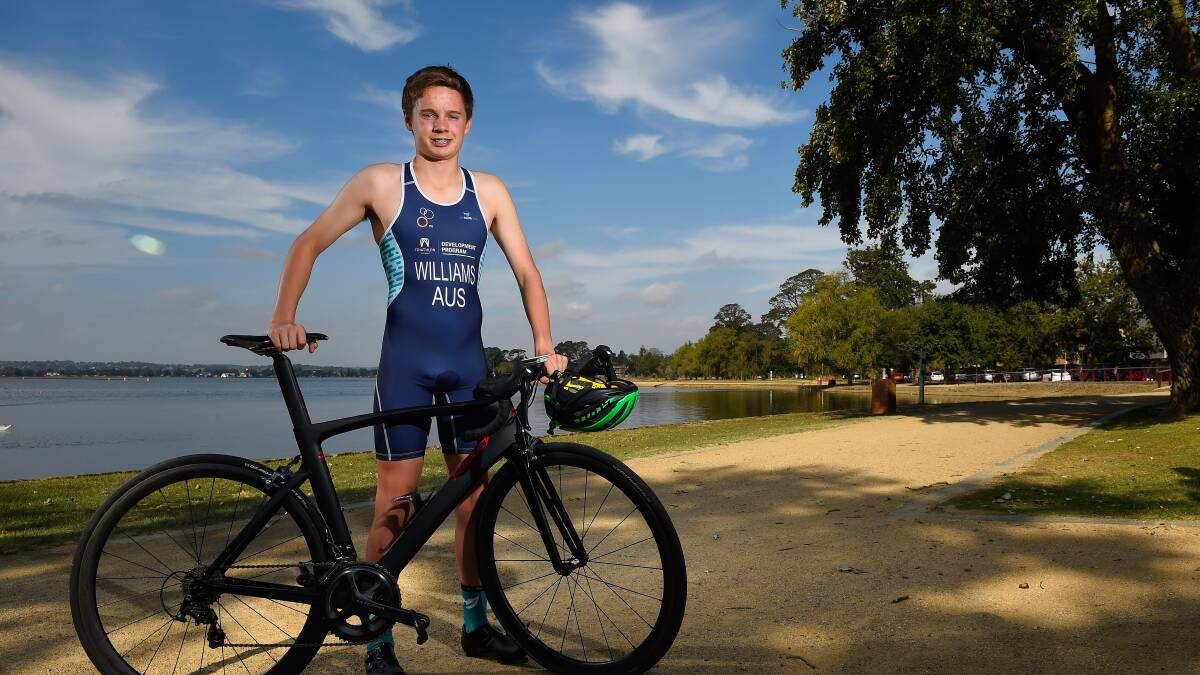 SWIM TO THE RINGS: 15-year-old Darcy Williams will be competeing in Sunday's Swim to the Rings event at Lake Wendouree. Picture: Adam Trafford.
