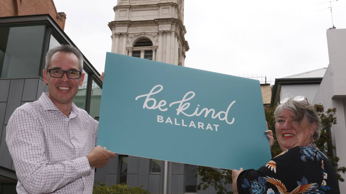 Ballarat Mayor Ben Taylor and City of Ballarat CEO Justine Linley. Picture: Lachlan Bence.