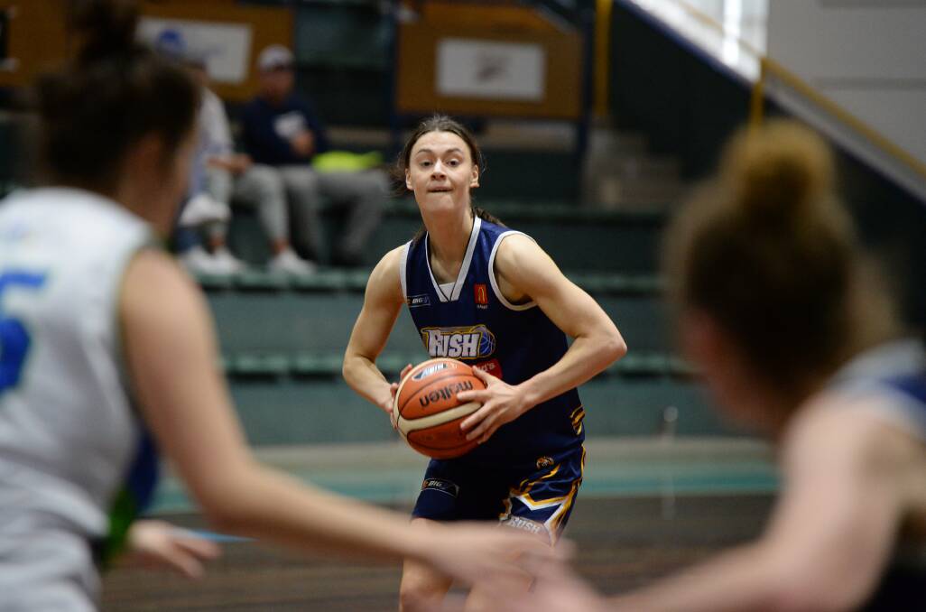 WIN: Laura Taylor flirted with a triple double in the Rush's win on Sunday. Picture: Kate Healy. 