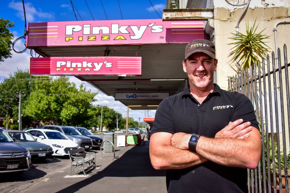 DELICIOUS: Tim McKay is all smiles as he prepares to finish up his 20 plus years at Pinky's Pizza on Sturt Street. Picture: Brendan McCarthy.