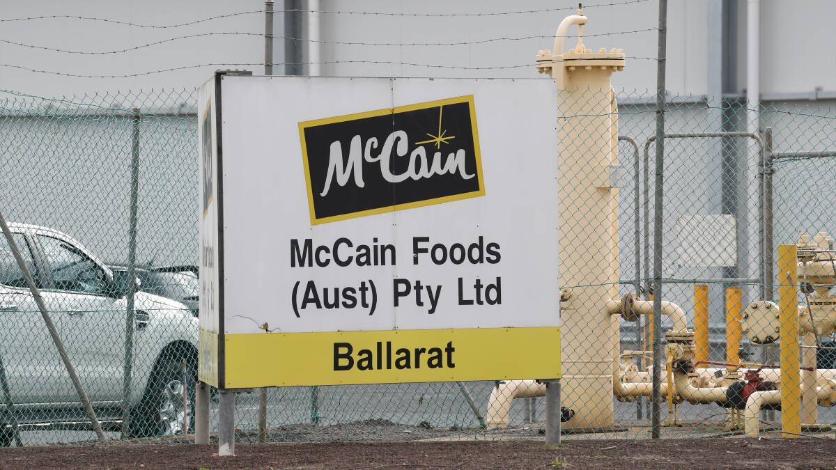 WORKERS: Some businesses, like McCains in Wendouree, bring in essential workers from Melbourne. Picture: Kate Healy.