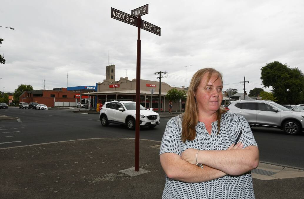 TOO MANY: Ballarat West LPO manager Alyson Rose says she has seen too many accidents to count at the corner of Sturt Street and Ascot Street. Picture: Lachlan Bence.