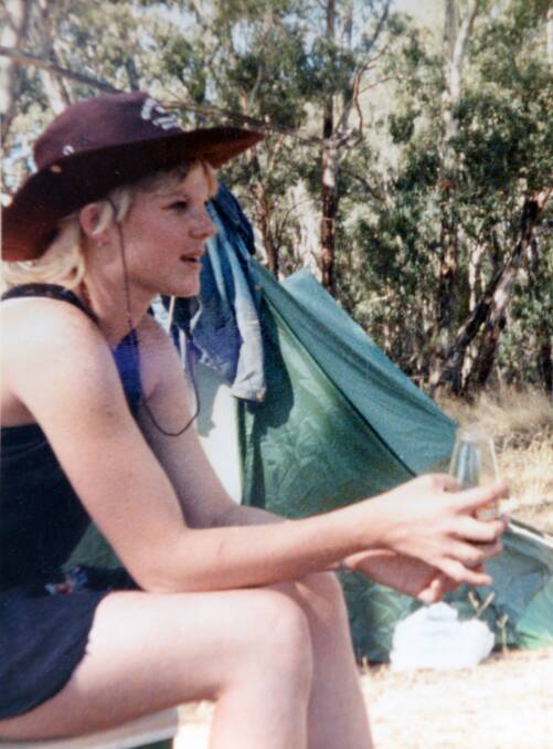 OUTDOORS: Tracey loved getting outside and camping with friends.