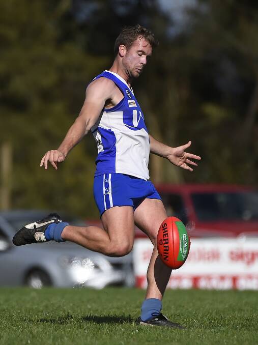 Tom Nash playing for Waubra in 2015. Picture: Justin Whitelock.