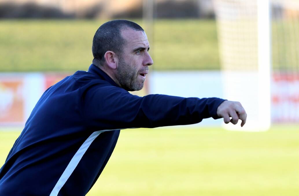 COACH: Ballarat City coach James Robinson is confident his side can break their 11-game losing streak. Picture: Lachlan Bence.