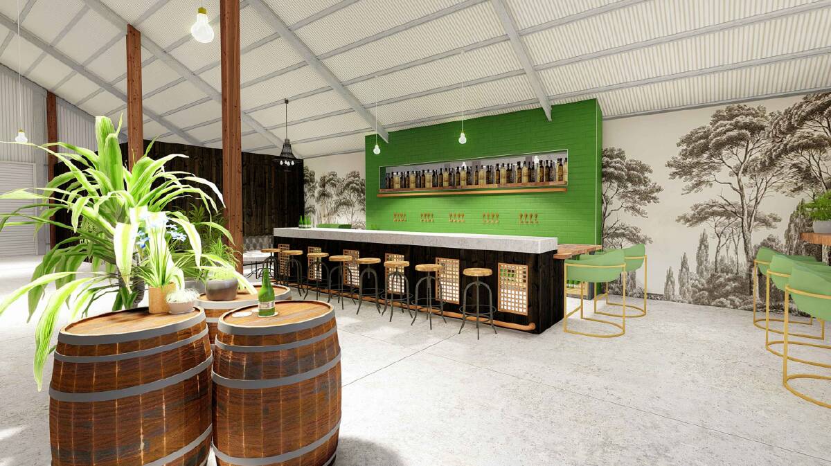 CHEERS: A look at the bar inside the new cellar door.