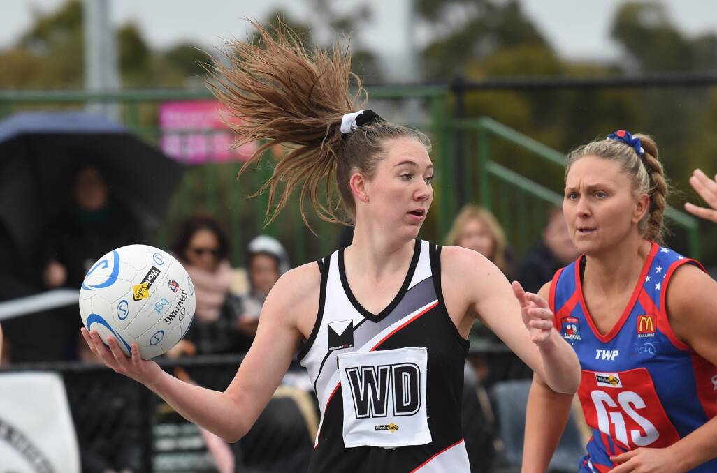 PREMIER: Remi Hooper playing with North Ballarat City's grand final victory over East Point in 2019. Picture: Kate Healy.