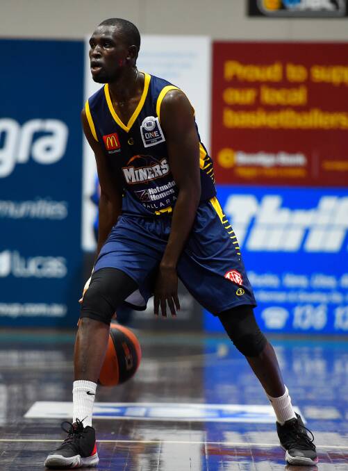 SCORER: Combo-guard Kuany Kuany had 21 points five assists in the Miners win. Picture: Adam Trafford.