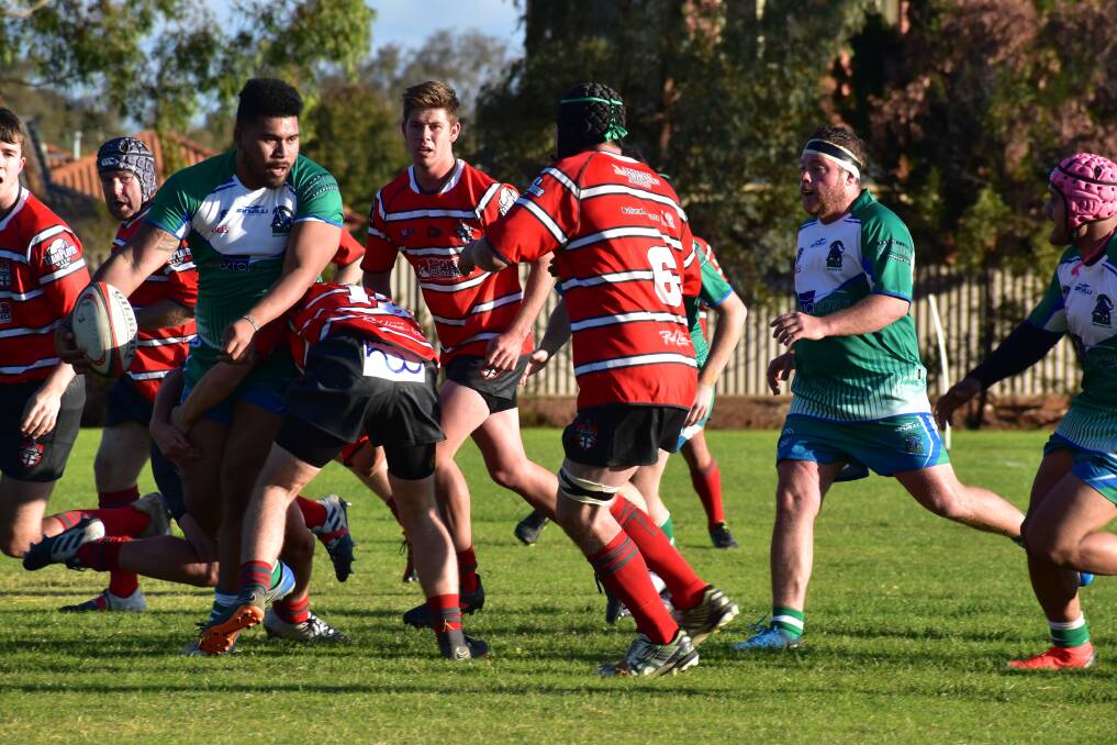 LARGE: Highlanders coach Karl Thin said his side struggled to deal with the size of the ladder-leading Shepparton Bulls. Picture: Kim Cudby.