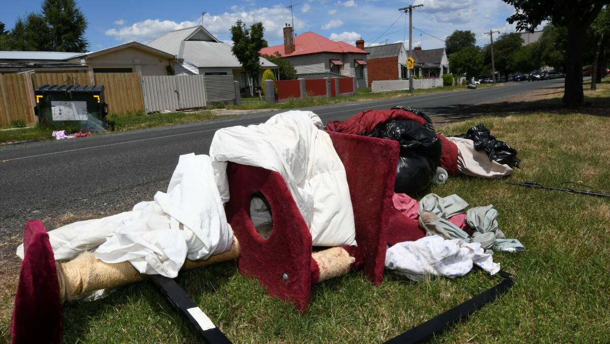 DUMPED: City of Ballarat says hard rubbish collection would prove a significant additional cost to all residents. Picture: Lachlan Bence. 