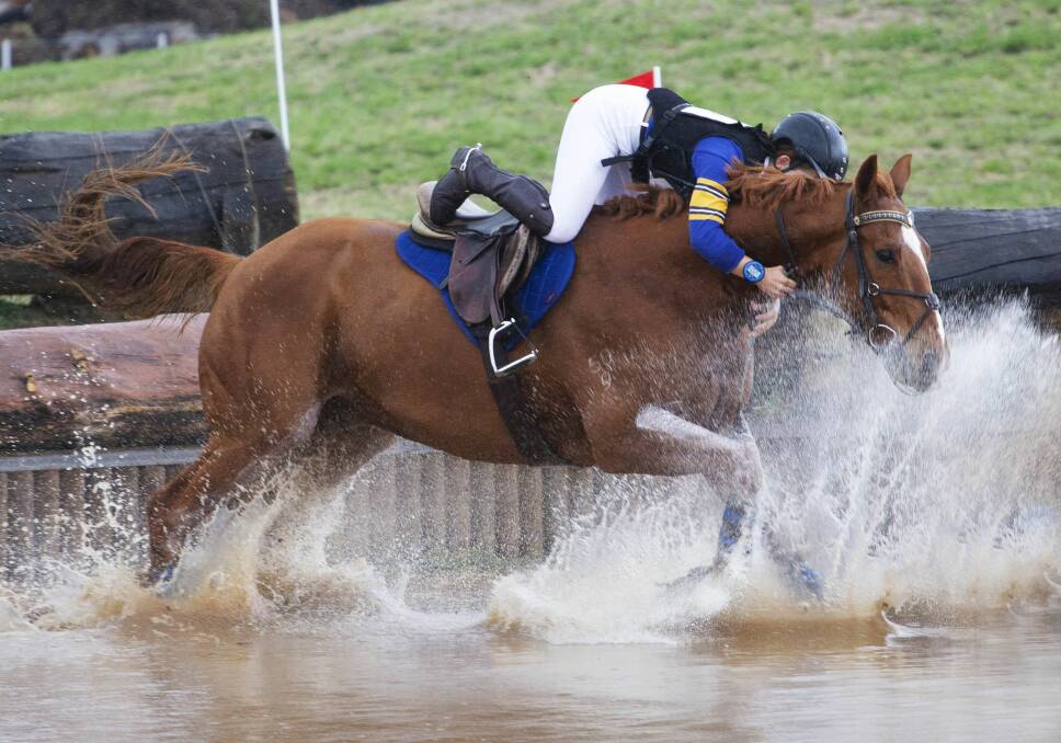 WET: It was a wild few days of competition at the Marcus Oldham Ballarat International Horse Trials. Picture: Mark Smith