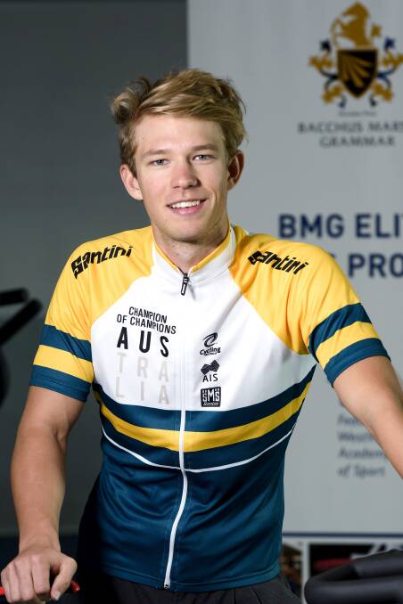SELECTED: Graeme Frislie will represent Australia at the 2019 UCI Junior World Track Cycling Championships in Germany. Picture: Supplied 