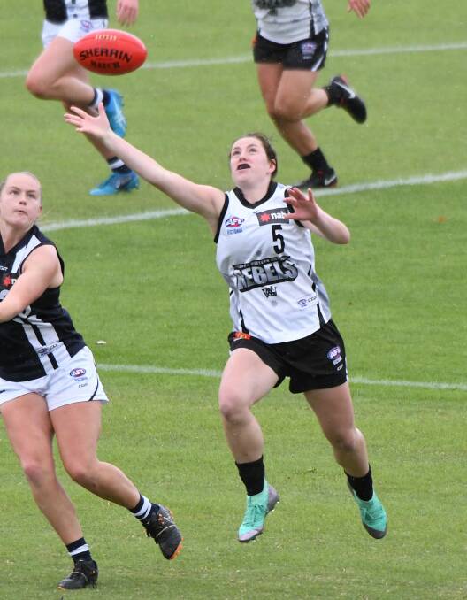 CONTEST: Rebels player Nekaela Butler. Picture: Lachlan Bence.