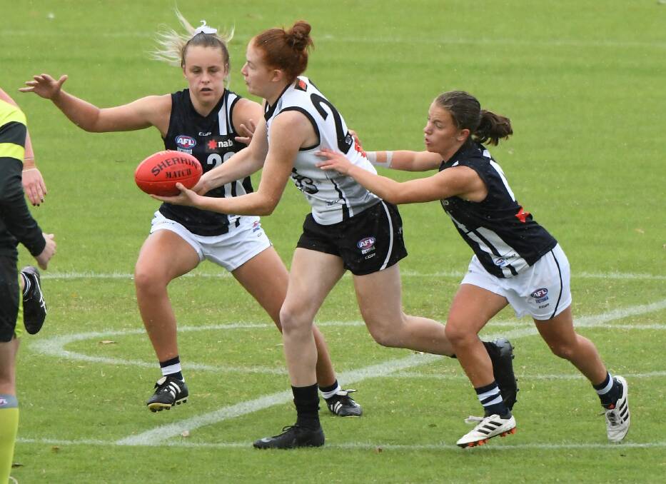 CAPTAIN: Star midfielder and Rebels girls captain Sophie Molan will not be available this Sunday due to commitments with the AFLW Academy. Picture: Lachlan Bence.