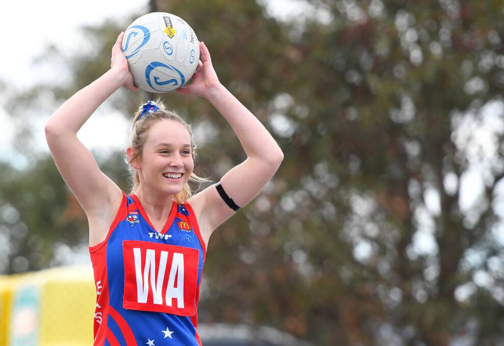 KANGAROOS: Indiannah Burke is all smiles during East Point's second win of the season against Melton in round two. Picture: Adam Trafford.
