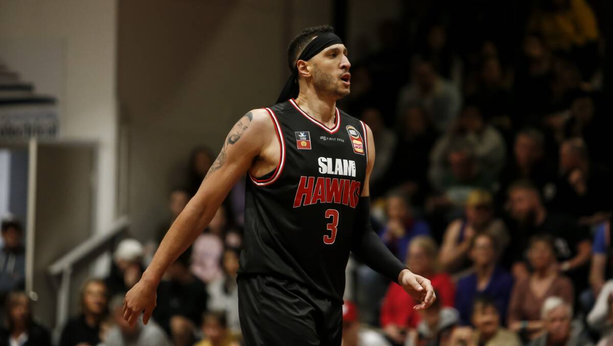 PUMPED UP: 2018 NBL champion Josh Boone said he is excited for the Hawks game in Ballarat against Melbourne United. Picture: Anna Warr