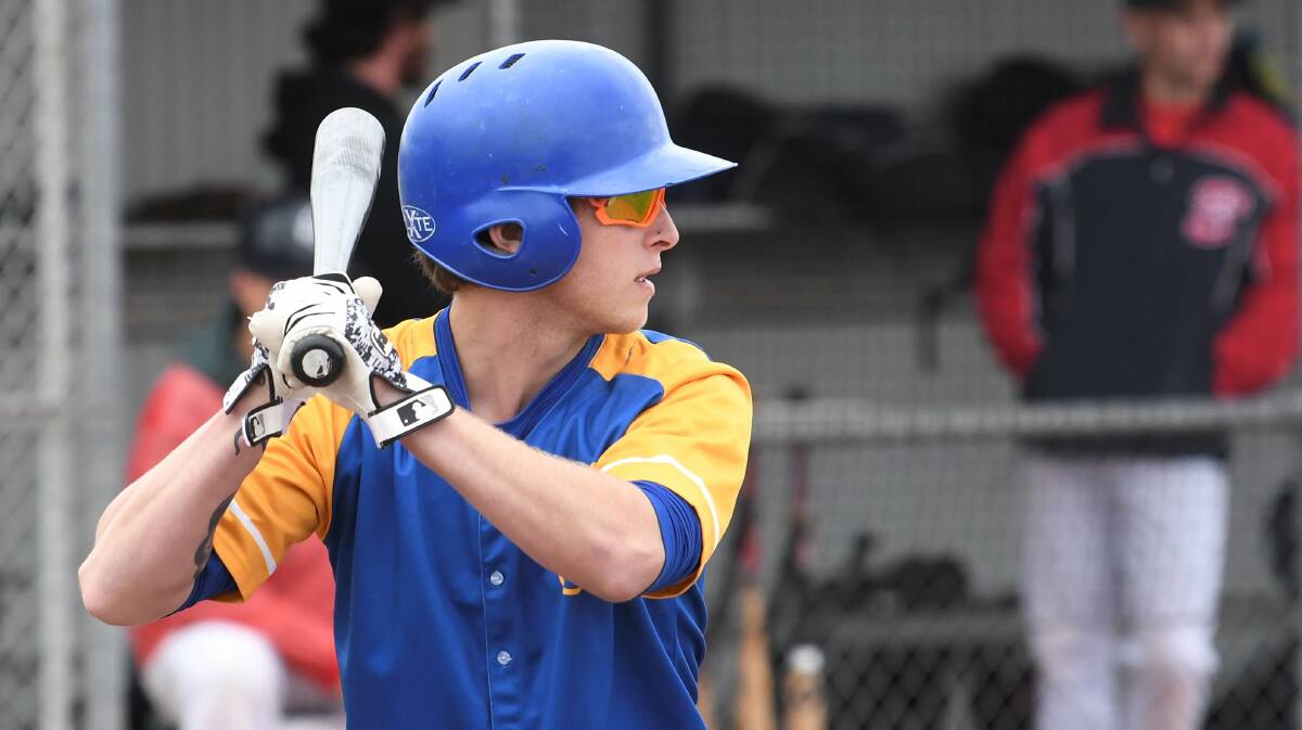 BATTER UP: Sean Best takes to the plate for the Ballarat Royals. Picture: Lachlan Bence.