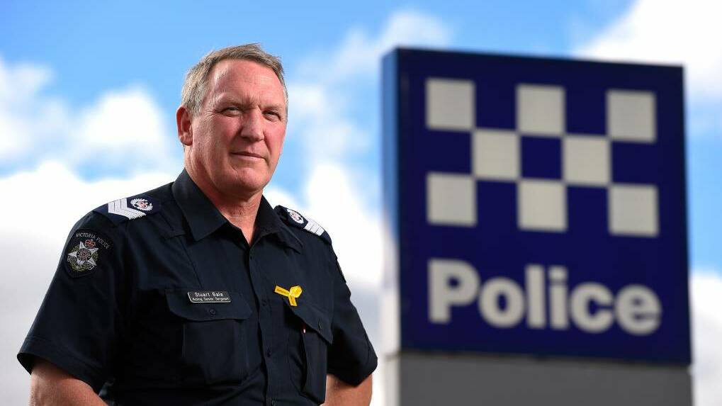 Ballarat Highway Patrol Sergeant Stuart Gale. Picture: Adam Trafford.