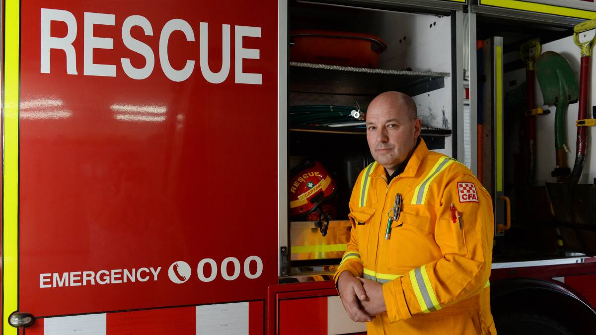 DISAPPOINTED: Ballarat Fire Brigade captain Mark Cartledge. Picture: Kate Healy.