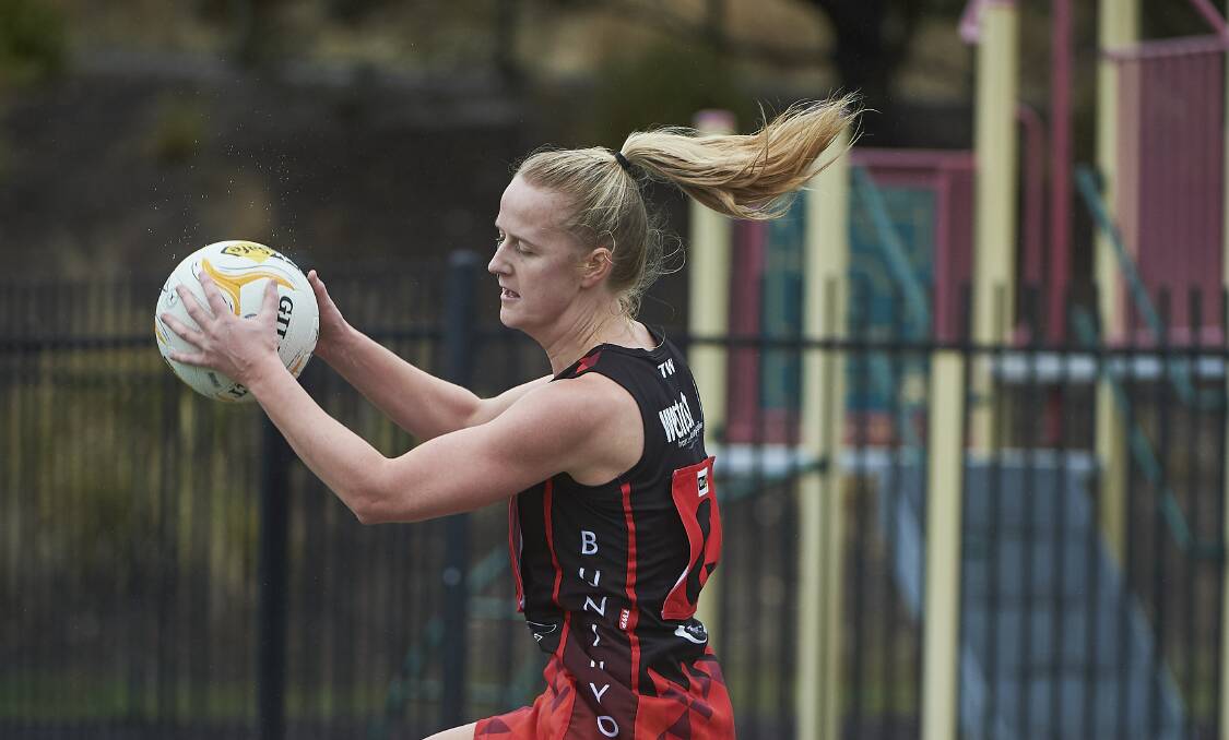 UNDERDOGS: Buninyong player/coach Meg Gilbert says her team is embracing its underdog tag ahead of its clash with the undefeated Lakies. Picture: Luka Kauzlaric.