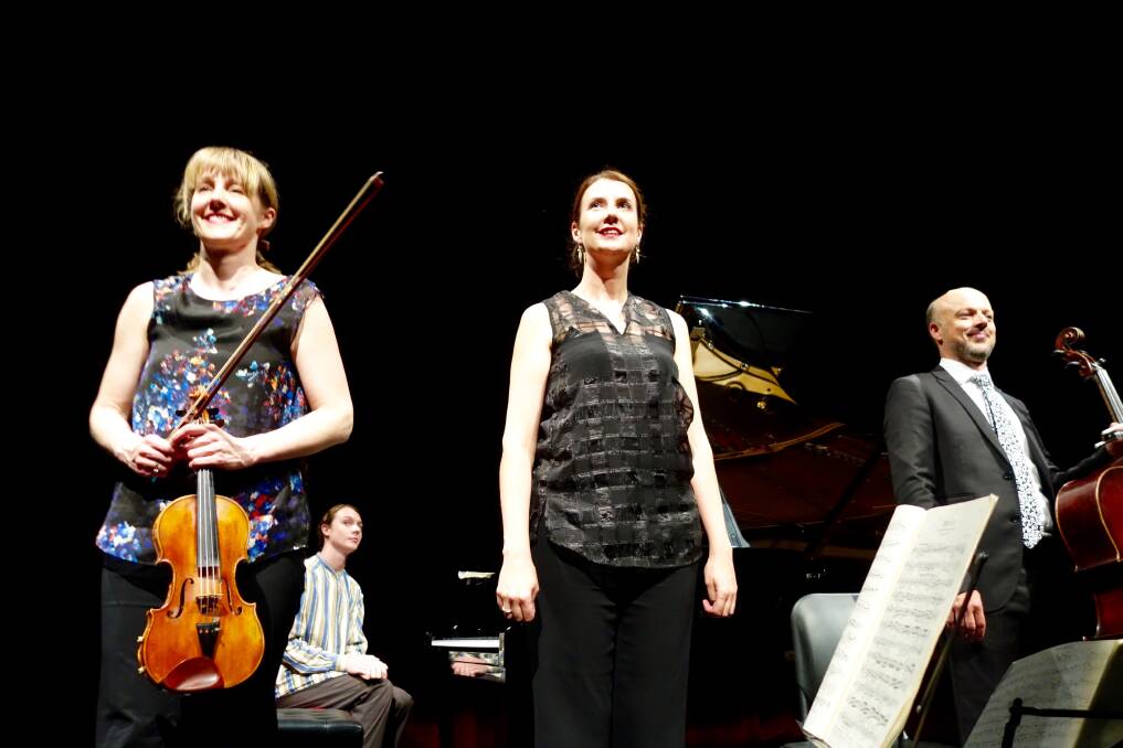 The Seraphim Trio's Helen Ayres, Anna Goldsworthy and Timothy Nankervis. 