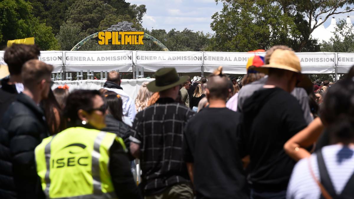 The gates were packed for Ballarat's Spilt Milk festval in 2019.